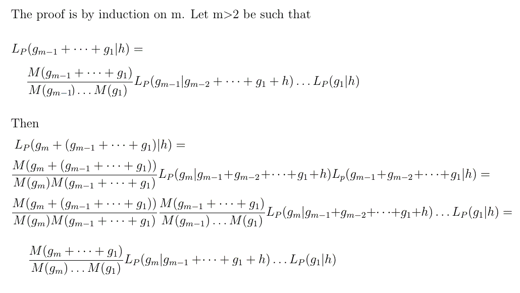 Proof of Generalised Chain Rule