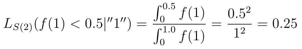 Calculation for a tossed coin