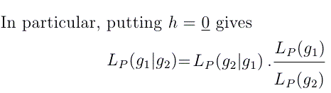 Simple Bayes's Rule